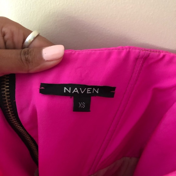 Naven Hot Pink NBD Dress Strapless - Picture 3 of 4